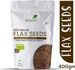 zenulife Raw Flax Seeds Brown Flax Seeds
