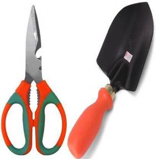 fitweight Gardening Tools Set with Scissor And Shovel Garden Spade (2 Tools) Garden Tool Kit (2 Tools) Garden Tool Kit