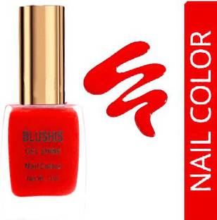 BLUSHIS Gel Shine Nail Color (11ml) Candy Apple Red