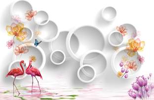 BPDESIGNSOLUTION Animals Multicolor Wallpaper