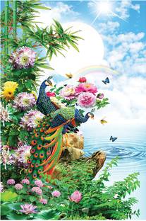 BPDESIGNSOLUTION Nature Multicolor Wallpaper