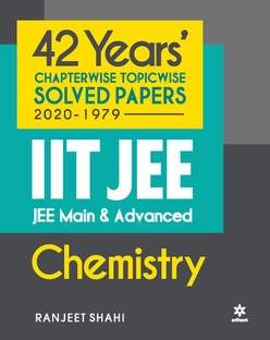 42 Year's Chapterwise Topicwise Solved Papers (2020-1979) IIT JEE Chemistry