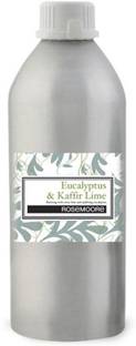 ROSeMOORe Aroma Ceramic Diffuser Oil and Aroma Electric Diffuser Oil (Eucalyptus & Kaffir Lime) in Well Packed Aluminum Bottle - Size : 1 LTR. Aroma Oil