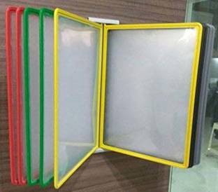 Greethu Plastic Wall Hanging Documents Storage Folders A4 Size with 10 Folders (set of 1)