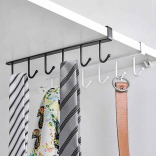 DIYASALES 6 Hooks Under Shelf Cup Holder Stand for Kitchen Multi-Functional Utensil Rack Hook 6