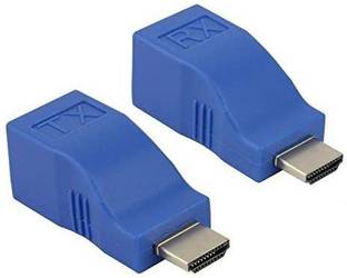 TERABYTE  TV-out Cable HDMI Range Extender of HD DVR 3D Projector 4K Video Over Single RJ45 LAN Cable Without Any Power up to 30 Meter