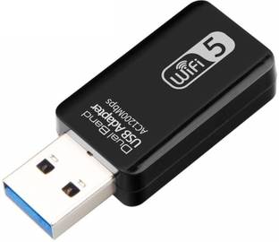 microware 1200Mbps USB WiFi AC Adapter, AC1200 Dual Band 5Ghz / 2.4Ghz Wireless Adapter USB Network Card WiFi Dongle 802.11N/G/A/Ac for PC/Desktop/Laptop USB Adapter