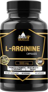 Peak Muscle L arginine 1000mg nitric oxide supplement for vascularity energy & muscle growth