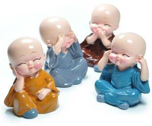 AQUASHINE MONK-01 Decorative Showpiece  -  4 cm