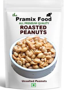 Pramix Roasted Unsalted Peanuts [Grade A Peanuts, Skin Removed] 1 kg