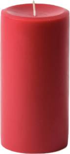 SAPI'S Unscented 100% Pure Wax Red Pillar Candles, Unscented (Red), Red Smokeless Pillar Candles Candle