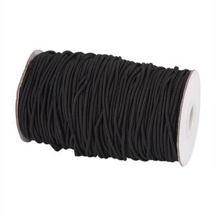 Creations Elastic Thread and Cord Black Elastic