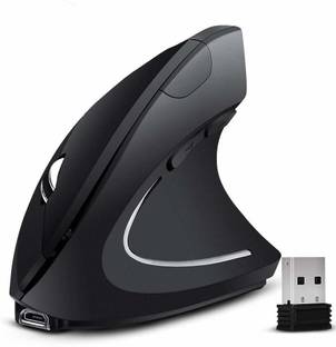 microware Ergonomic Mouse 800/1200/1600 Dpi Optical Mouse Wireless Ambidextrous Optical  Gaming Mouse  with Bluetooth