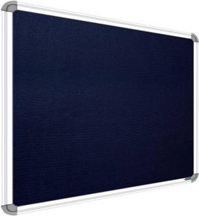 SRIRATNA 1.5 X 2 Feet Blue Bulletin Board Notice Premium Material Pin-up Board/Pin-up Board/Soft Board for Office, School and Home Notice Board