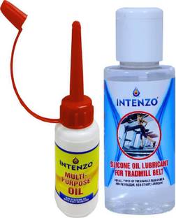 intenzo Silicon Lubricant oil for treadmills Belt with Multi purpose Oil Manual Pump
