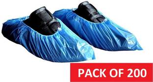 DM SPECIALLY FOR SPECIALIST - Premium Quality Stretchable Shoe Cover used in Hospital, restaurant, saloon PP (Polypropylene) Blue Toes Shoe Cover, Flat Shoe Cover, Boots Shoe Cover, High Heeled Shoe Cover, High Ankle Shoe Cover, Flat Shoe Cover