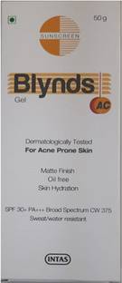 Blynds Sunscreen - SPF 50 PA+++ AC Sunscreen Gel
