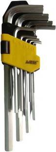 MEGA LH09 9PCS LONG PATTERN CHROME FINISHED Allen Key Set