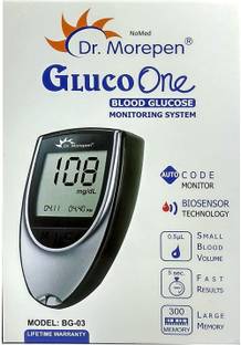 NoMed Dr. Morepen Only Meter (Only Glucometer Without Strips) Glucometer
