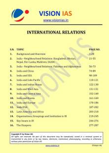 Vision Updated Material - International Relation 2020-21 (Latest Material)