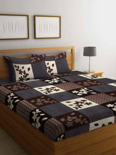 syawam 120 TC Polycotton Double Printed Flat Bedsheet