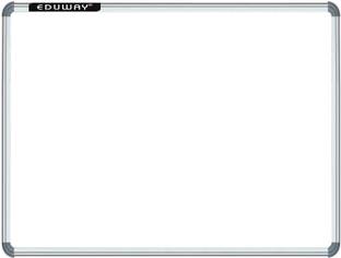 Eduway Non Magnetic Whiteboard 2X3 ft one Side White Marker and Reverse Side Chalk Board Surface Whiteboards