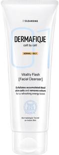 Dermafique Vitality Flash Facial Cleanser h Paraben Free, with Orange Zest Extracts Face Wash