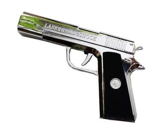 Dhinchak Shock Gun Shocking Gun with Laser light and torch Gag Toy