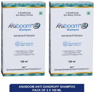 anaboom anti dandruff shampoo - medicated anti dandruff shampoo(pack of 2)100ml