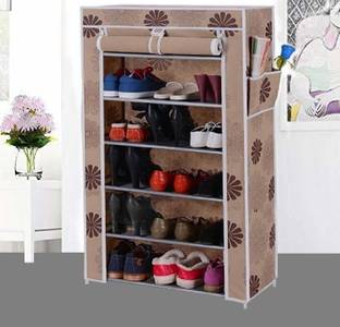 CMerchants NextGEN Home Creative 6 layer rack FLOWER Metal Collapsible Shoe Stand