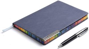 PAPERLLA Diary UNDATED Notebook- Elegant Faux Leather A5 to Do List Planner to Nourish Y Pen Gift Set