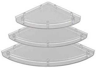 sreehari Bathroom Corner Plastic Wall Shelf