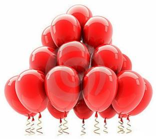 PartyballoonsHK Solid Metallic Red (Pack of 50) Balloon