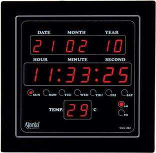 AJANTA Digital 25.4 cm X 25.4 cm Wall Clock