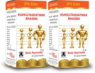 Basic Ayurveda Kukkutandatwak Bhasma Pack Of 2