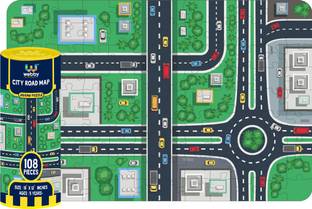 Webby City Road Map Jigsaw Puzzle, 108 Pieces