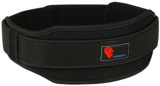 Leosportz Weight Lifting Belt - Neoprene Padded Double Belt with 5.5 inch Weight Lifting Belt