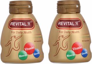 Revital H For Men's Daily Health - 60 Capsule | Pack of 2 (60 x 2 = 120 Capsule)