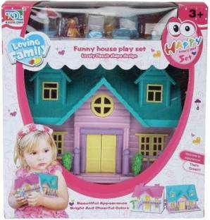Toy Joy FUNNY HOUSE PLAY SET-Doll House Set (Multicolor)