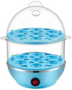 Flokestone 2 In 1 Double Layer Electric Non Stick Mini Egg Frying Pan Boiler 1421 Egg Cooker EGG BOILER SK33 Egg Cooker (Multicolor, 14 Eggs) Egg Cooker