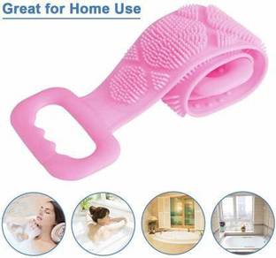 RetoldNet Silicone Back Scrubber, Bath Shower,Body Massage Brush Silicone Bath Towel Body Brush Belt, Cleaning Shower Strap, Double-Sided Washing Peeth Scrubber for Men & Women