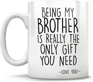 JAIPURART "Best Brother" Brother gifts, brother mug, funny brother gift, best brother mug, my brother gift, best brother gifts, brother day gift, birthday gift Ceramic Coffee/Tea/Milk Ceramic Coffee Mug