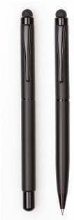 COI Black Full Matte Pen Set with Blue Ink and Executive Use Roller and Ball Point Pen (Set of 2 Pens) Ball Pen