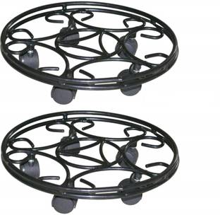 Garden King 17 Inch Pot Stand With Wheel - Plant Trolley For Indoor And Outdoor Plant Container Set