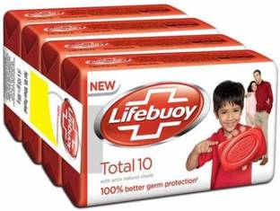 LIFEBUOY total 10 125 g (pack of 4) with silver natural shield