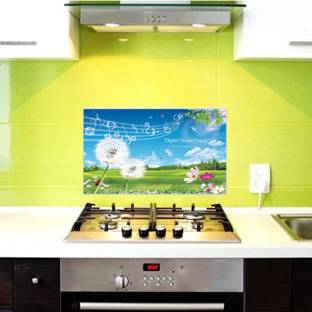 KAAF 90 cm Kitchen Sticker (60cmx90cm) Oil Proof Decal Sticker Heat-Resistant Waterproof Tile Wall Self-Adhesive Stickers (Dream) Self Adhesive Sticker