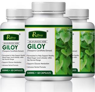 Riffway Giloy Herbal Capsule Improves Immunity Power & Overall Health For Men Women