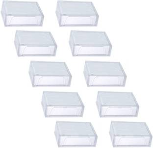 JSM New Transparent Safe Visiting/Business Name Card Box (Pack of 10) 200 Card Holder