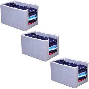 Tiarakrafts Shirt Stacker Shirt Stacker Shelf Organizer Shirt Stacker Gray set of 3 998980