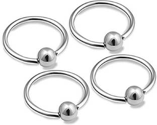 GadgetsDen Captive Bead Ring Cartilage Hoop Septum Tragus Snake Bite Eyebrow Helix Lip Stainless Steel Stud Earring